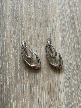 Silver Emoda earrings from Japan